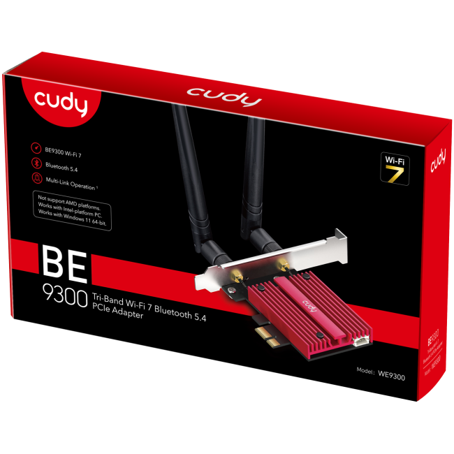 Cudy PCIe Adapter BE3900 Tri-Band Wi-Fi 7 Bluetooth 5.4 WE9300 - Image 6
