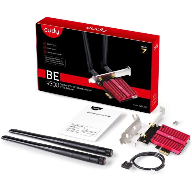 Cudy PCIe Adapter BE3900 Tri-Band Wi-Fi 7 Bluetooth 5.4 WE9300 - Image 7
