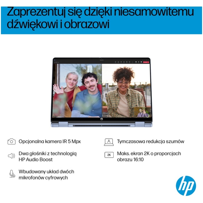 HP OmniBook 5 Flip 14-fp0004nw Intel Core 5 120U 2-in-1 Laptop 35.6 cm (14") 2K Touchscreen 16 GB LPDDR5 SDRAM 512 GB SSD Wi-Fi 6 (802.11ax) Windows 11 Home Blue - Image 7