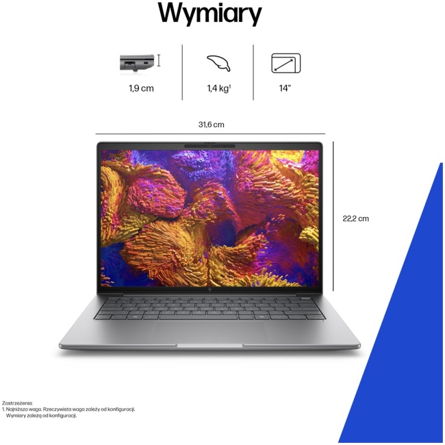 HP ZBook 8 G1ak Copilot+ PC AMD Ryzen AI 7 PRO 350 Mobile workstation 35.6 cm (14") WUXGA 16 GB DDR5-SDRAM 1 TB SSD Wi-Fi 7 (802.11be) Windows 11 Pro AI Workstation, AI PC Silver - Image 6