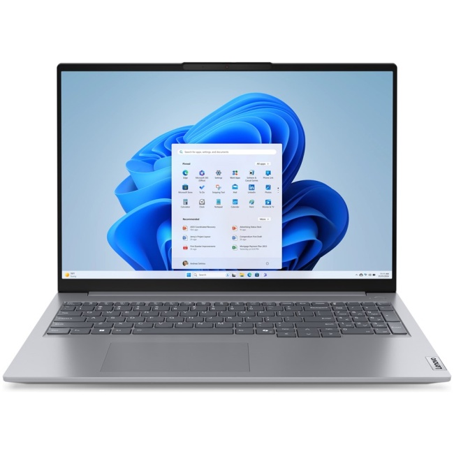 Lenovo ThinkBook 16 G7 ARP AMD Ryzen™ 7 7735HS Laptop 40.6 cm (16") WUXGA 16 GB DDR5-SDRAM 1 TB SSD Wi-Fi 6E (802.11ax) Windows 11 Pro Grey