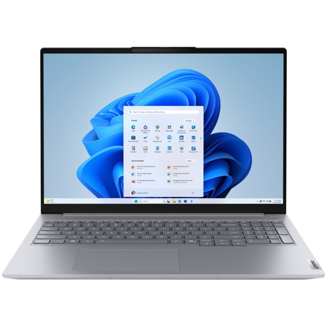 Lenovo ThinkBook 16 G8 IAL Intel Core Ultra 5 135H Laptop 40.6 cm (16") WUXGA 16 GB DDR5-SDRAM 512 GB SSD Wi-Fi 6E (802.11ax) Windows 11 Pro English Grey