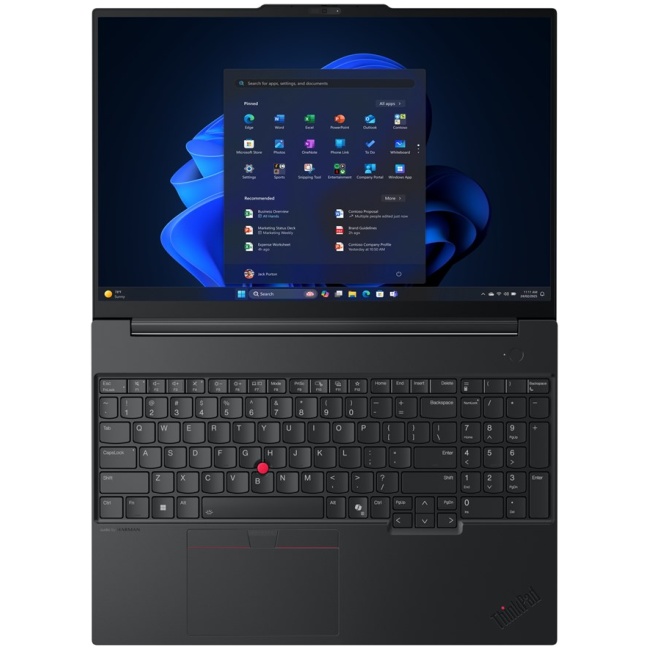 Lenovo ThinkPad E16 Gen 3 (Intel) Copilot+ PC Intel Core Ultra 5 226V Laptop 40.6 cm (16") WUXGA 16 GB LPDDR5x-SDRAM 512 GB SSD Wi-Fi 6E (802.11ax) Windows 11 Pro English Black - Image 6