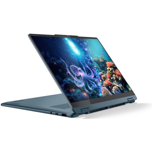 Lenovo Yoga 7 2-in-1 14AKP10 Copilot+ PC AMD Ryzen AI 5 340 Hybrid (2-in-1) 35.6 cm (14") Touchscreen WUXGA 16 GB LPDDR5-SDRAM 512 GB SSD Wi-Fi 7 (802.11be) Windows 11 Home Teal - Image 2