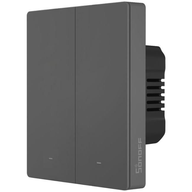 Sonoff M5UK2C WiFi Smart Wall Mechanical Switch 2-Button Grey