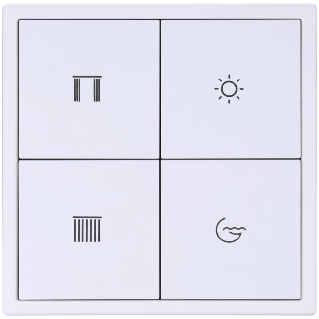 HDL Panel TILE SERIES Ivory White 4 Button V2.1 - Image 3