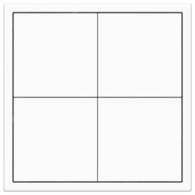 HDL Panel TILE SERIES Ivory White 4 Button V2.1