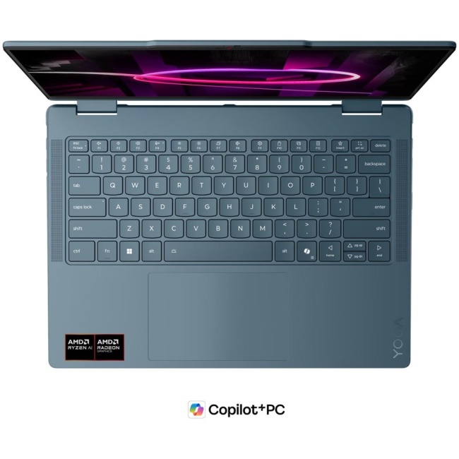 Lenovo Yoga 7 Gen 11 14AGP11 Ryzen AI 5 435 14" WUXGA Touch OLED 400 nits 60 Hz Glossy 16 GB LPDDR5X-8000 512 GB SSD Radeon 840M Graphics 5.0 MP + IR 70 Wh Windows 11 Tidal Teal - Image 3