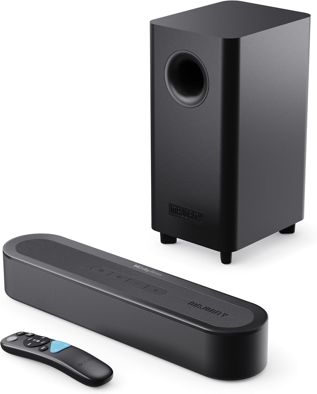 Majority Soundbar BOWFELL AXIS ATMOS 2.1 200W Wireless Subwoofer Majority Soundbar BOWFELL AXIS ATMOS 2.1 200W Wireless Subwoofer - Image 1
