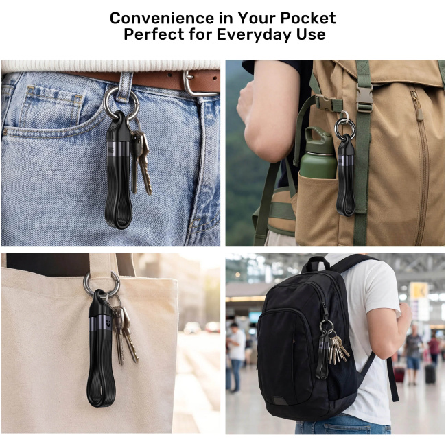 Unitek UC USB-C 4.0 M-M Cable & Keychain 0.13m 240W+40G+8K C14179A-0.13M - Image 12